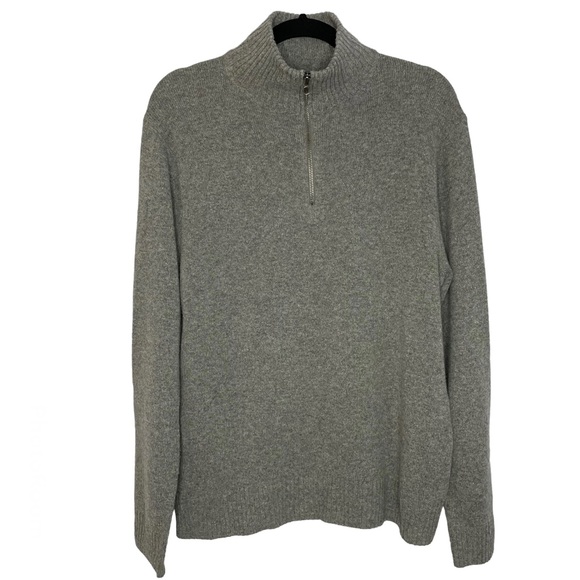 J.Crew Rugged Merino Wool Half-Zip Sweater - Picture 1 of 6